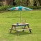 Convertible Wooden Sand and Water Table for your Toddlers Outdoor Playset Featuring 2 Play Box and a Removable Top that Transforms into Kids Picnic Table